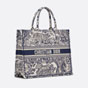 Large Dior Book Tote Toile de Jouy Embroidery M1286ZTDT M808 - thumb-2