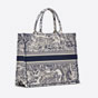 Large Dior Book Tote Toile de Jouy Embroidery M1286ZTDT M808 - thumb-3
