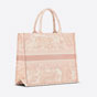 Large Dior Book Tote Toile de Jouy Embroidery M1286ZTDT M956 - thumb-3