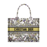 Medium Dior Book Tote in Yellow Multicolor M1296ZEDD M20E