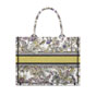 Medium Dior Book Tote in Yellow Multicolor M1296ZEDD M20E - thumb-3