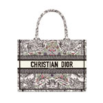 Medium Dior Book Tote in Latte Multicolor M1296ZEDO M941