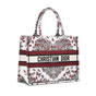 Dioramour Medium Dior Book Tote in Red M1296ZEEI M941 - thumb-2