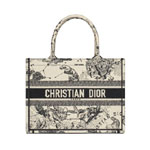 Medium Dior Book Tote in Latte Black M1296ZRHZ M06E