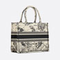Medium Dior Book Tote Latte Zodiac Embroidery M1296ZRHZ M941 - thumb-3