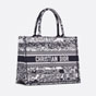 Medium Dior Book Tote Toile de Jouy Stripes M1296ZRLP M928 - thumb-2