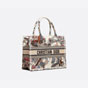 Medium Dior Book Tote Ecru Multicolor Jardin Dhiver Embroidery M1296ZRWD M941 - thumb-2
