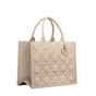 Medium Dior Book Tote Powder Beige Macrocannage Calfskin M1324OWHP M51U - thumb-2