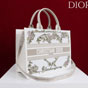 Small Dior Book Tote Multicolor Amour de Roses Embroidery M1325CZHT M941 - thumb-3