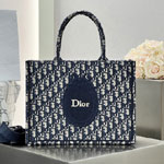 Medium Dior Book Tote with Strap Blue M1354OEMX M928