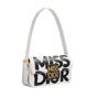 Miss Dior Flap Bag in White Black M2610UZCJ M933 - thumb-2
