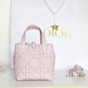 Small Dior Toujours Vertical Tote Bag Rose M2835OSNW M29N - thumb-2