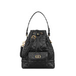 Small Dior Caro Bucket Bag in Black M3372UNOZ M900