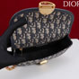 Small Dior Medaillon Flap Bag with Chain Blue M3921QTZQ M928 - thumb-3