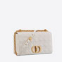 Large Dior Caro Bag Ivory Supple Cannage Calfskin M9243UWHC M35U - thumb-2