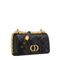 Small Soft Dior Caro Bag in Black M9252UHPA M900 - thumb-2