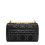 Medium Soft Dior Caro Bag in Black M9253UHPA M900 - thumb-3