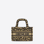 Mini Dior Book Tote Beige Multicolor Mizza Embroidery S5475ZRHM M918