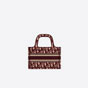 Mini Dior Book Tote Burgundy Dior Oblique Embroidery S5475ZRIW M974 - thumb-2