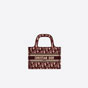 Mini Dior Book Tote Burgundy Dior Oblique Embroidery S5475ZRIW M974 - thumb-3
