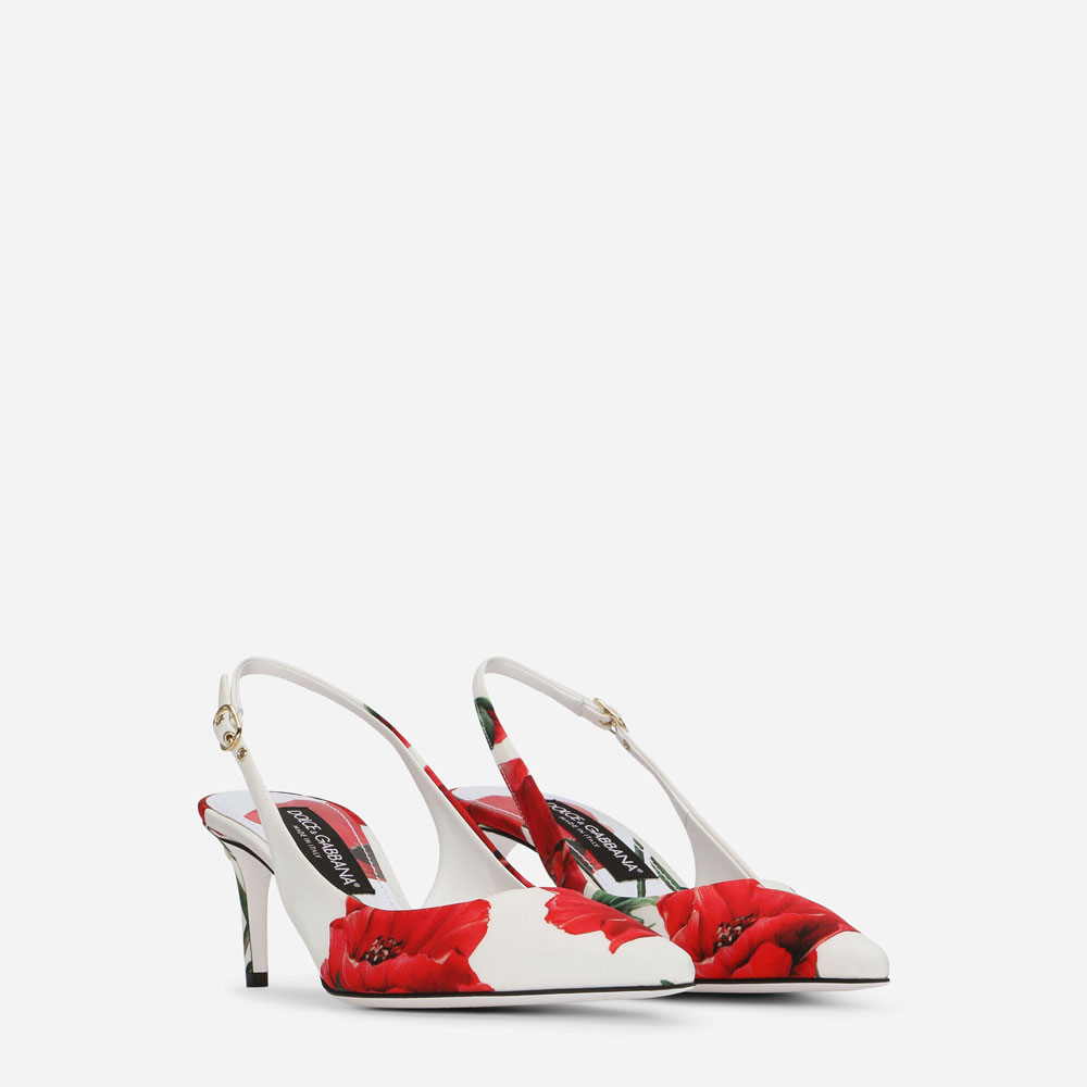 DG Printed fabric slingbacks CG0595AL223HA3VN - Photo-2