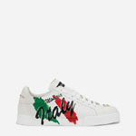 DG Calfskin Portofino Light sneakers with print CS1774AV571HW827