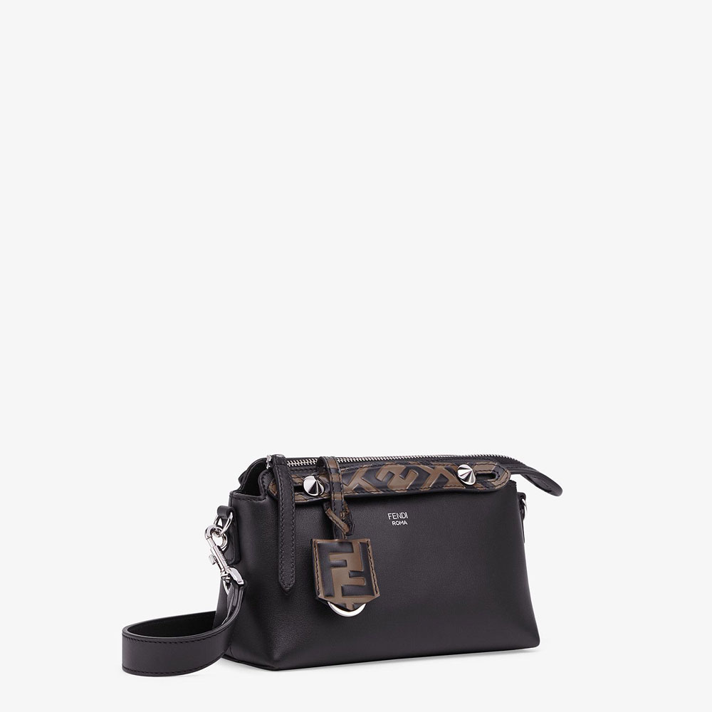 Fendi By The Way Mini Small Black Leather Boston Bag 8BL145 A6CO F147M - Photo-2