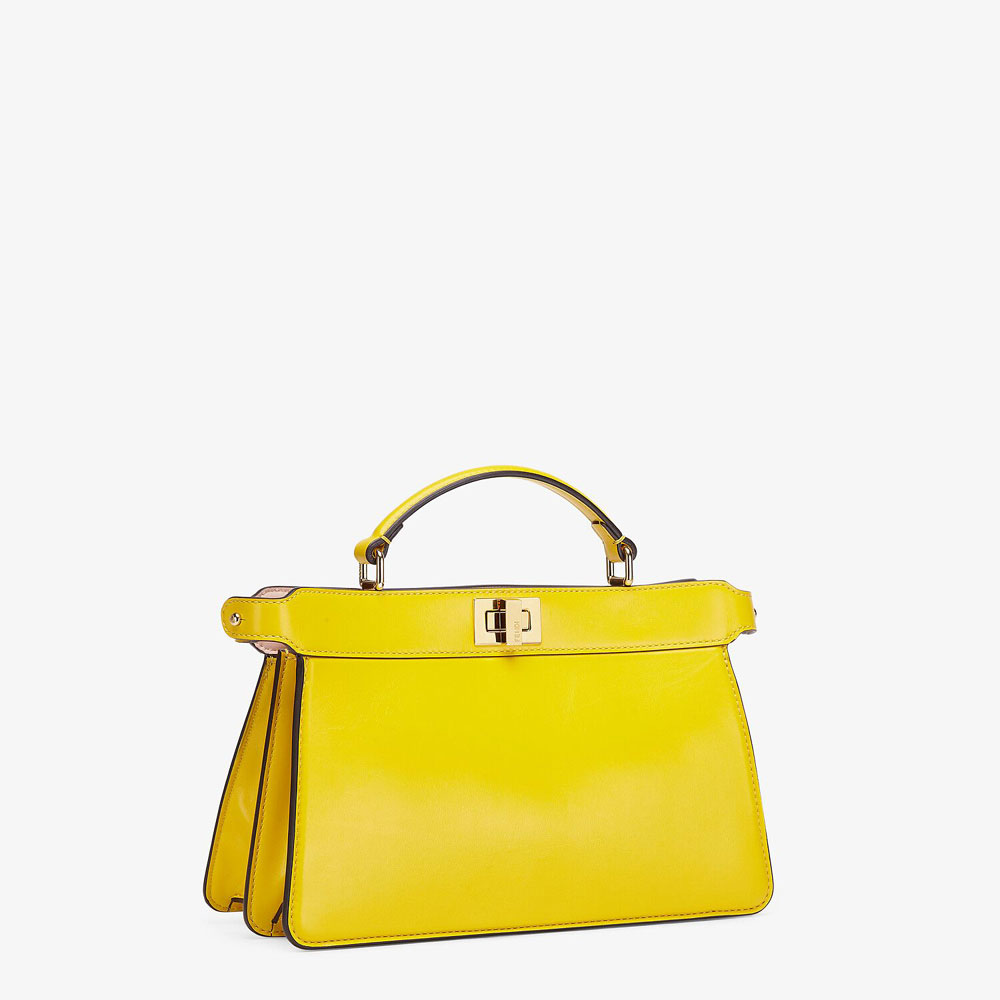 Fendi Peekaboo Iseeu East West Yellow Leather Bag 8BN323 ADYC F1D4E - Photo-2