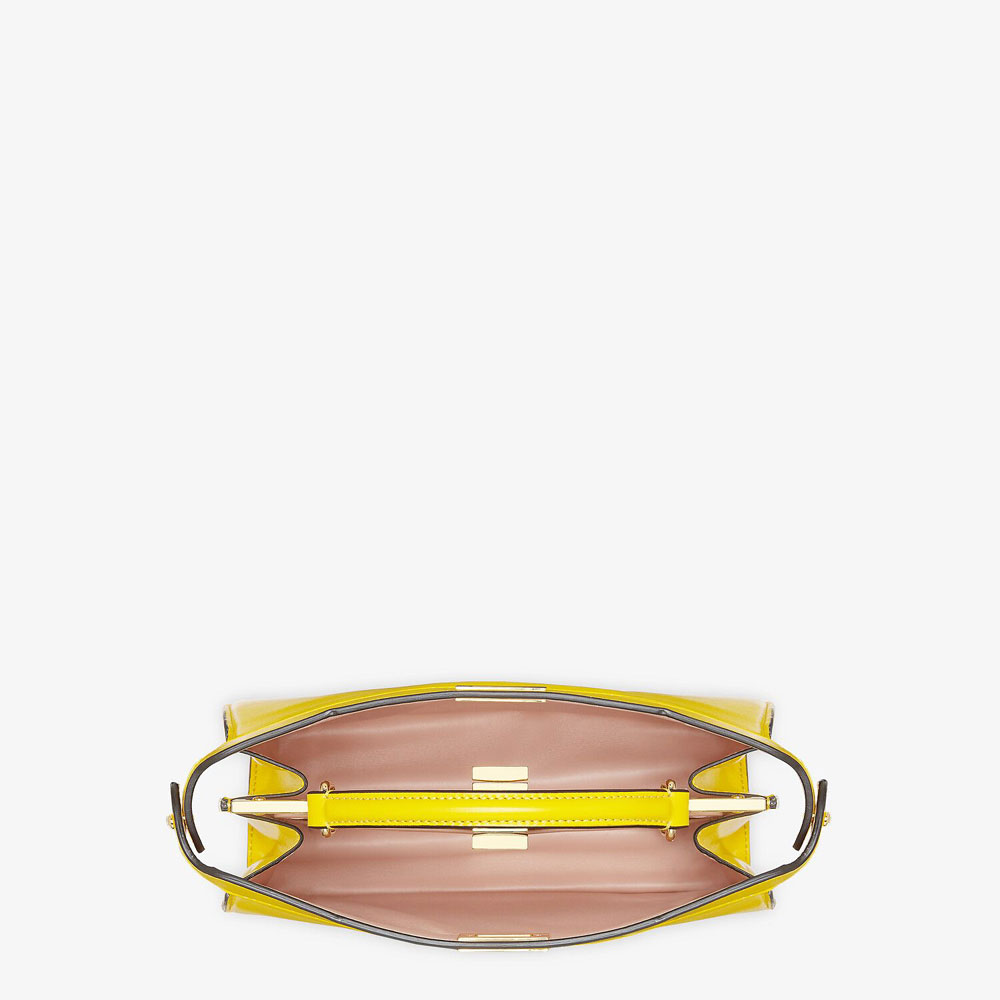 Fendi Peekaboo Iseeu East West Yellow Leather Bag 8BN323 ADYC F1D4E - Photo-4