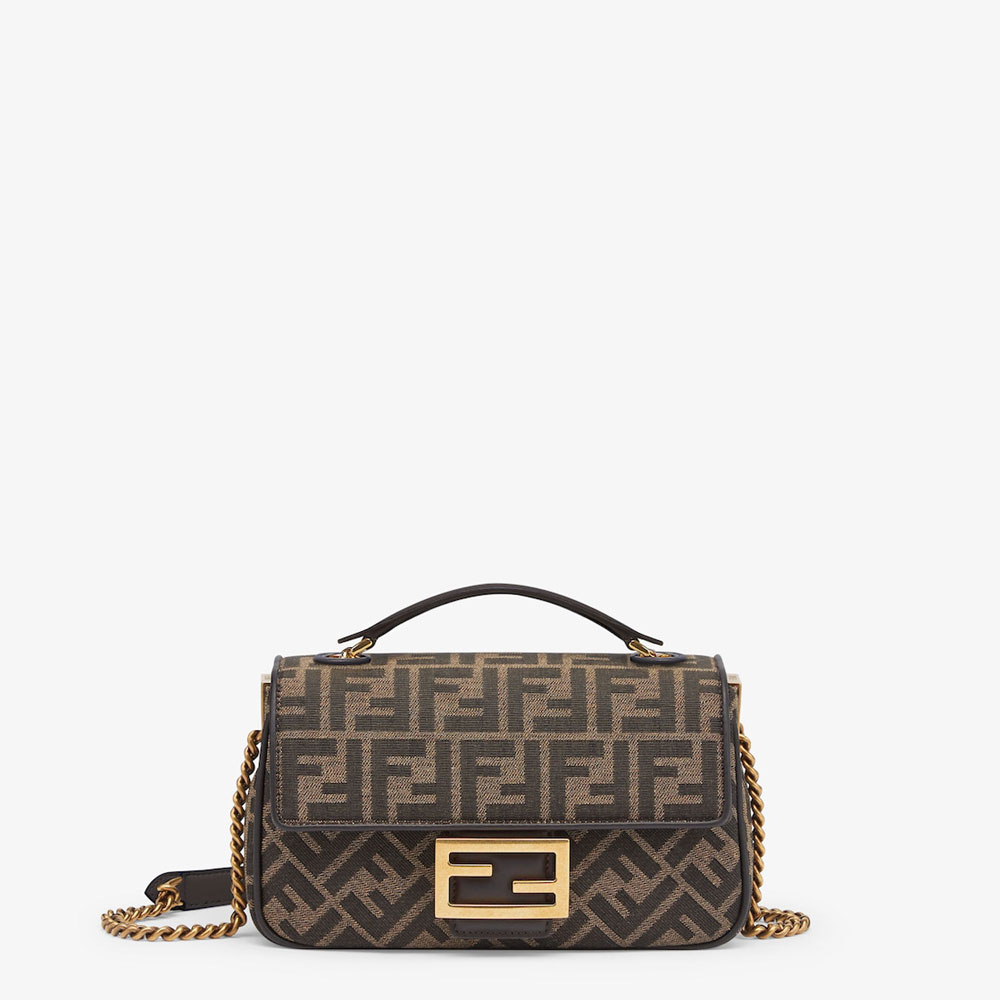Fendi Baguette Chain Midi Jacquard FF bag 8BR793AKBZF1EM3