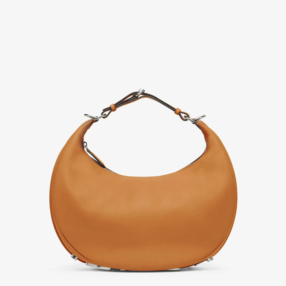 Fendigraphy Medium Brown leather bag 8BR799A5DYF1L2Q