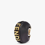 Nano Fendigraphy Black leather charm 7AS089A5DYF1HEJ