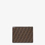 Fendi Clutch Brown Leather Pochette 7VA445 A72A F145H - thumb-3
