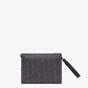 Fendi Flat Pouch Grey Fabric Pouch 7VA491 A9XS F0R2A - thumb-3