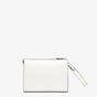 Fendi Flat Pouch Light grey leather pouch 7VA491AC9LF1H33 - thumb-3