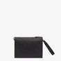Fendi Flat Pouch Black Leather Pouch 7VA491 AFBF F0GXN - thumb-3