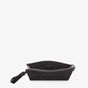 Fendi Flat Pouch Black Leather Pouch 7VA491 AFBF F0GXN - thumb-4