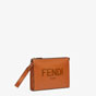 Fendi Flat Pouch Brown Leather Pouch 7VA491 AFBF F1DZ9 - thumb-2