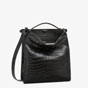 Fendi Peekaboo Iseeu Tote Black Alligator Bag 7VA528 AFBN F1DYM - thumb-4