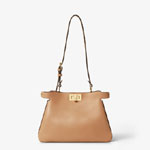 Fendi Peekaboo Soft Small Leather in Beige 8BN365 AOVH F19P8