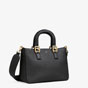 Fendi FF Tote Small Black Leather Bag 8BH367 SFR F0KUR - thumb-2