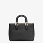 Fendi FF Tote Small Black Leather Bag 8BH367 SFR F0KUR - thumb-3