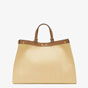 Fendi Peekaboo X-Tote Embroidered Beige Straw Bag 8BH374 ABMQ F1B1C - thumb-3