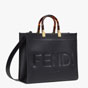 Fendi Sunshine Medium Black leather shopper 8BH386ABVLF0KUR - thumb-2