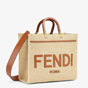 Fendi Sunshine Medium Raffia Beige 8BH386AP4AF1LMM - thumb-2