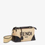 Fendi By The Way Medium Woven Straw Boston Bag 8BL146 AF2X F1E1I - thumb-2