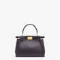 Fendi Peekaboo Mini Dark Brown Leather Bag 8BN244 AAFL F19TW - thumb-3