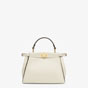 Fendi Peekaboo Mini White Leather Bag 8BN244 AF2W F1DUE - thumb-4