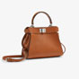 Fendi Peekaboo Mini Cuoio Romano leather Brown 8BN244ALZ5F1DZ9 - thumb-2