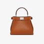 Fendi Peekaboo Mini Cuoio Romano leather Brown 8BN244ALZ5F1DZ9 - thumb-3